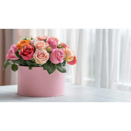 Valentine's Roses HatBox 